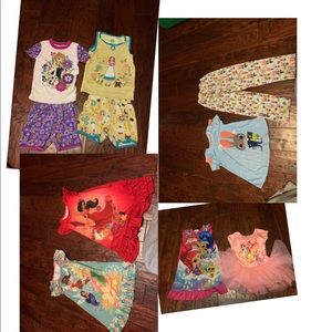 Disney store pajama lot princess ballerina dance